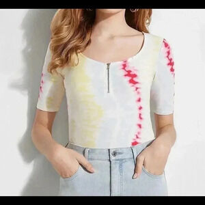 GUESS  tie dye bodysuit